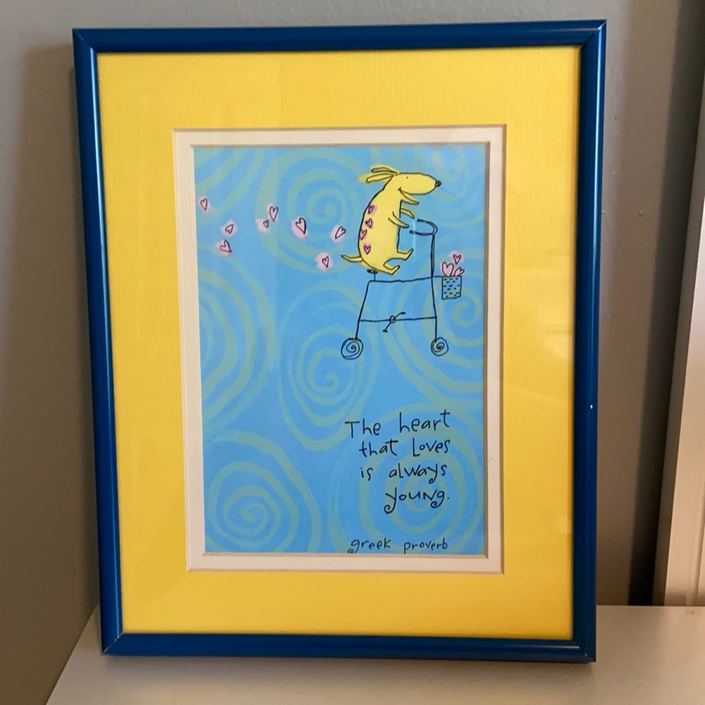 🎉Matted & framed cute wall art for children’s room🎉